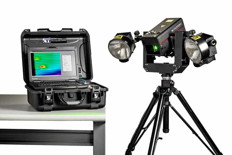 LTI-2100 Shearography Camera and Software Display