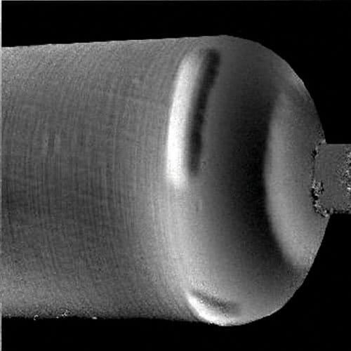 Thermal Image of a Composite Overwrap Pressure Vessel or COPV