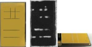 Semiconductor device is shown below along with its ultrasonic hologram