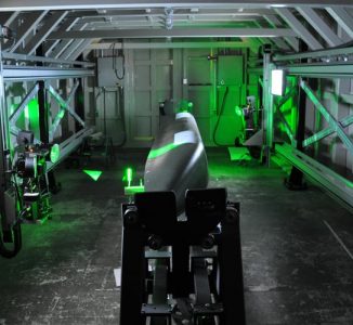 aircraft antenna laser testing in the LTI-9000 vacuum chamber